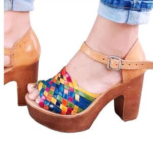 Vica Mexican Leather Heels Lili sz 8